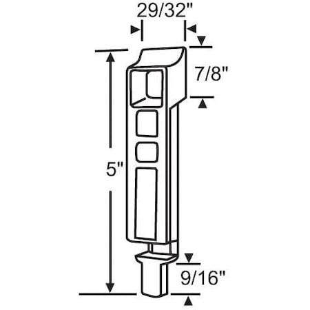 Strybuc Slider Lock Bolt Black 900-8997
